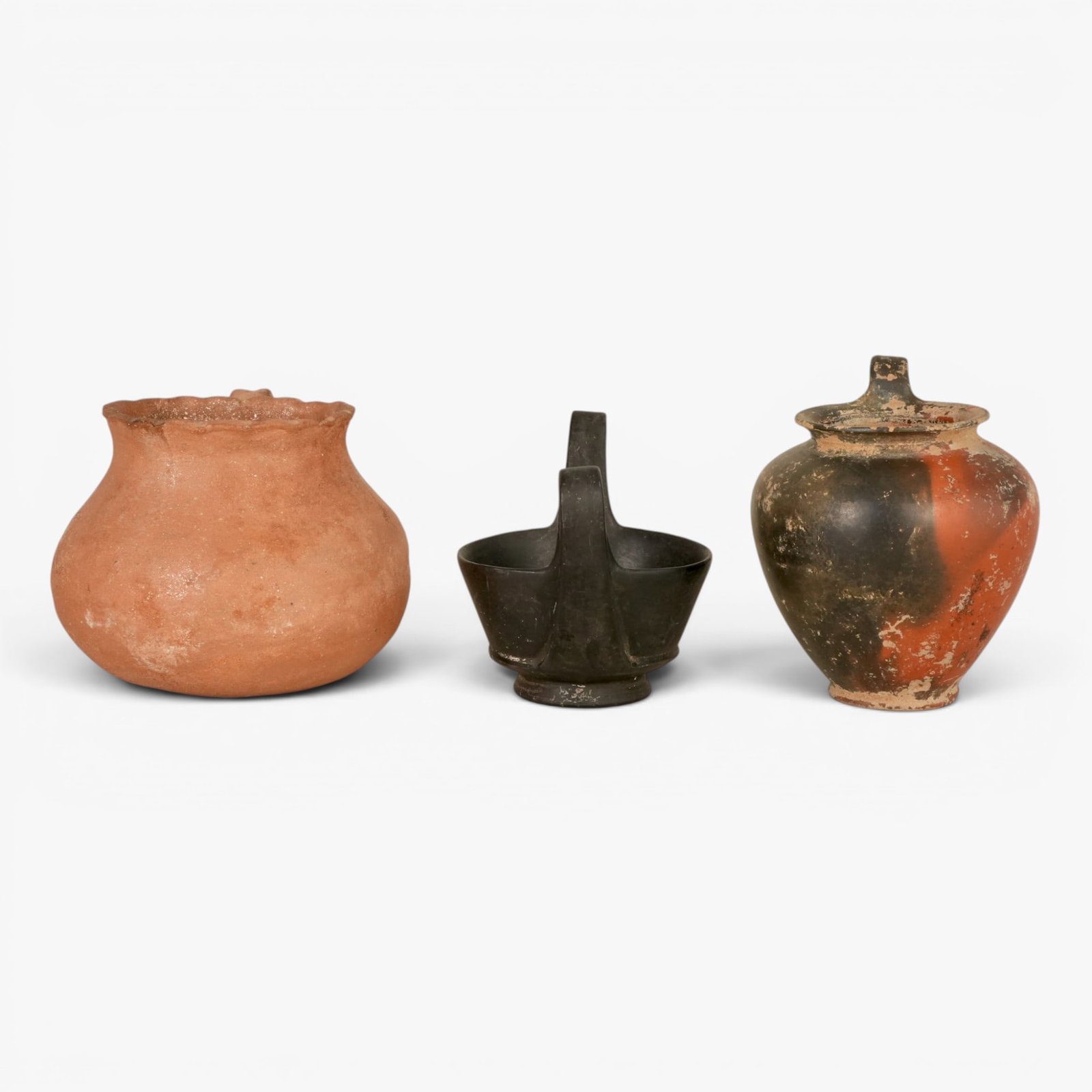 Three Ancient Pottery Vases - 4