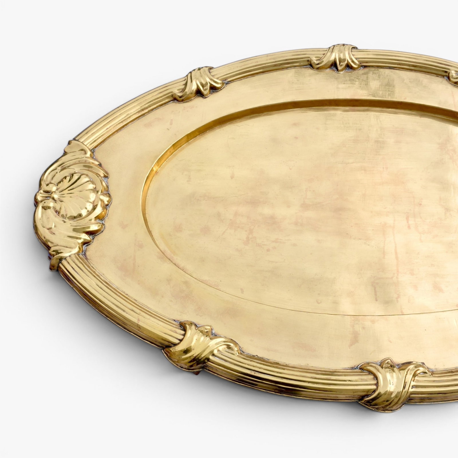 Vintage Brass Coffee Table - 4