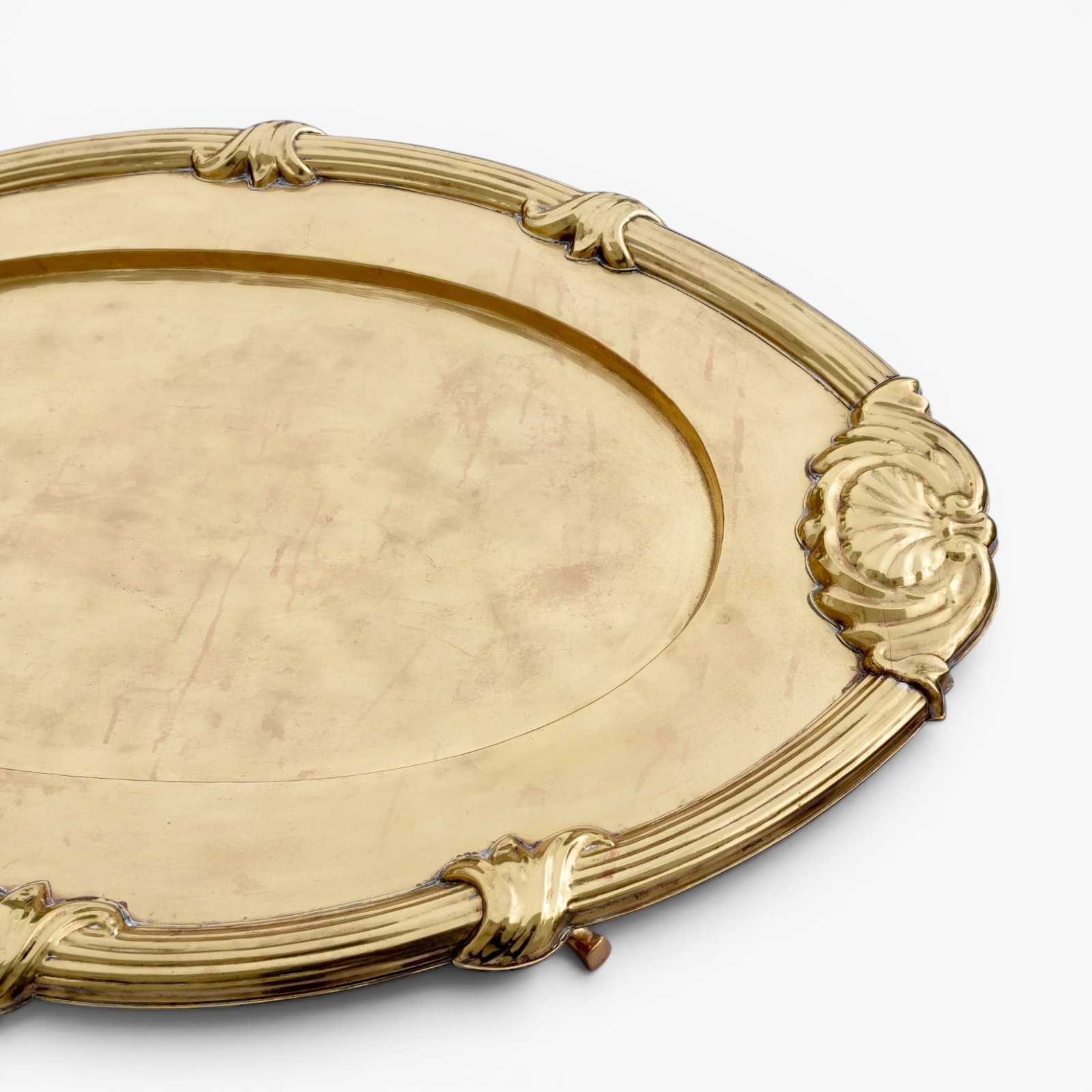Vintage Brass Coffee Table - 5
