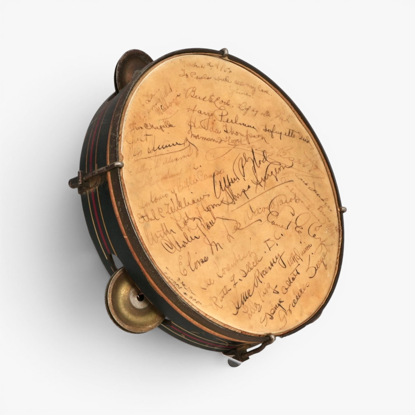 Signed Tambourine - 2