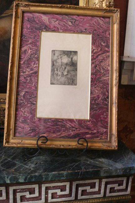 ANTIQUE ORIGINAL DEGAS SIGNED ETCHING (1 of 4)