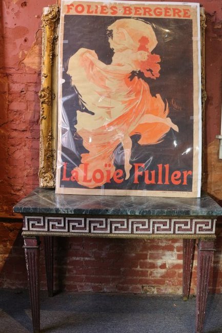 LARGE ANTIQUE ART NOUVEAU POSTER JULES CHERET (1 of 6)