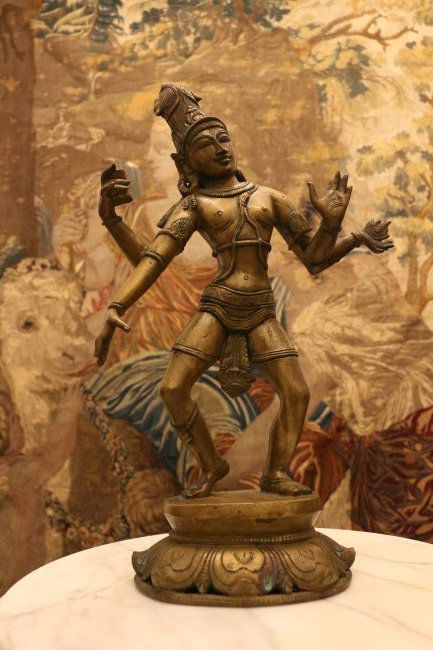 ANTIQUE LARGE INDIAN BRONZE OF SHIVA 19TH CENTURY OR EARLIER (1 of 10)