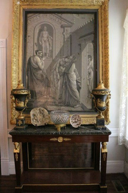 FINE  FRENCH EMPIRE CONSOLE GILT BRONZE ATTRI DESMALTER (1 of 6)