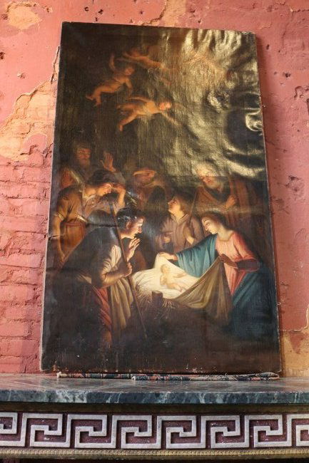 EARLY ANTIQUE OLD MASTER NATIVITY ITALIAN large (1 of 6)