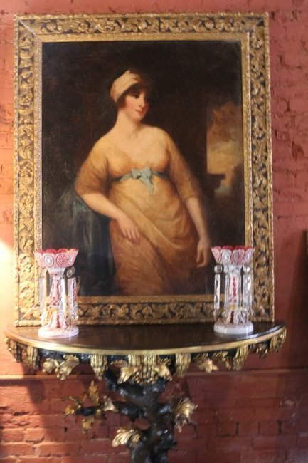 LARGE EARLY AMERICAN painting BY Gilbert Stuart Dolly Madison (1 of 6)