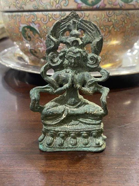 Rare early Pala period indian bronze early (1 of 5)