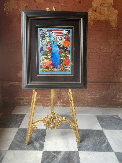 Amazing Large Peter Max Mix Media painting signed (1 of 3)