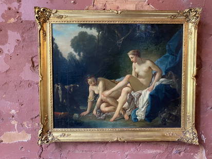 Fine large early French old master painting 18th century?: Finally painted large Oldmaster Painting. Possibly late 18th century in gilt frame