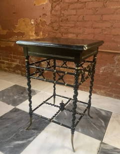 E.W. Godwin table Victorian Arts and crafts: Rare and Important Anglo Japanese aesthetic movement table attributed to E.W. Godwin.This rare exemplifies, one of the best non-examples of EW Godwin’s work. This is truly a museum quality piec