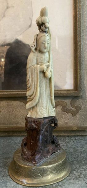 Antique chinese Qing dynasty soapstone carving (1 of 2)