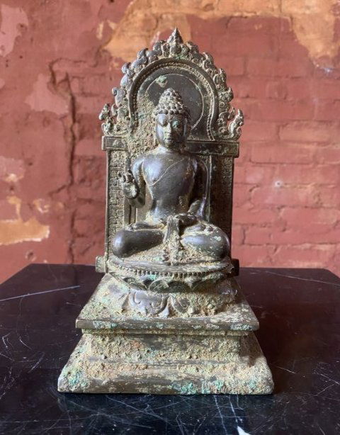 Early Asian bronze Tibetan? 18th century Qing dynasty (1 of 3)