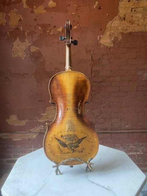 Historic Americana Folk Art mid 19th century violin (1 of 3)