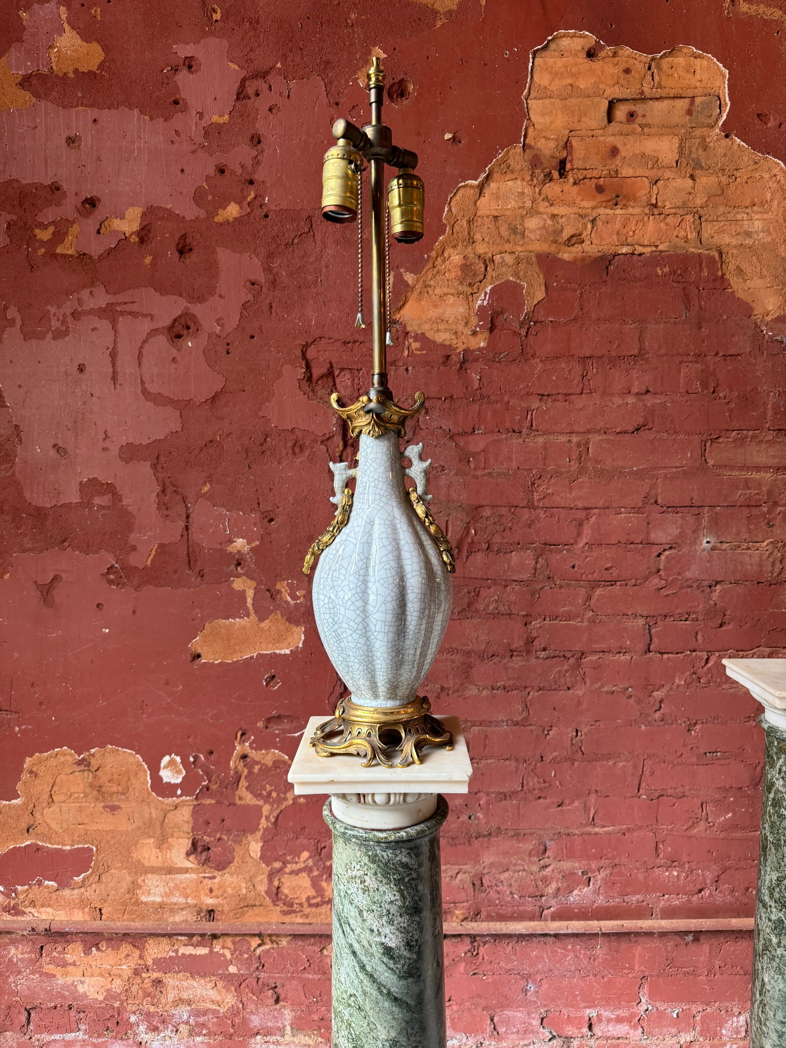 Fine Qing dynasty vase w/ fine French gilt bronze mounts (1 of 5)