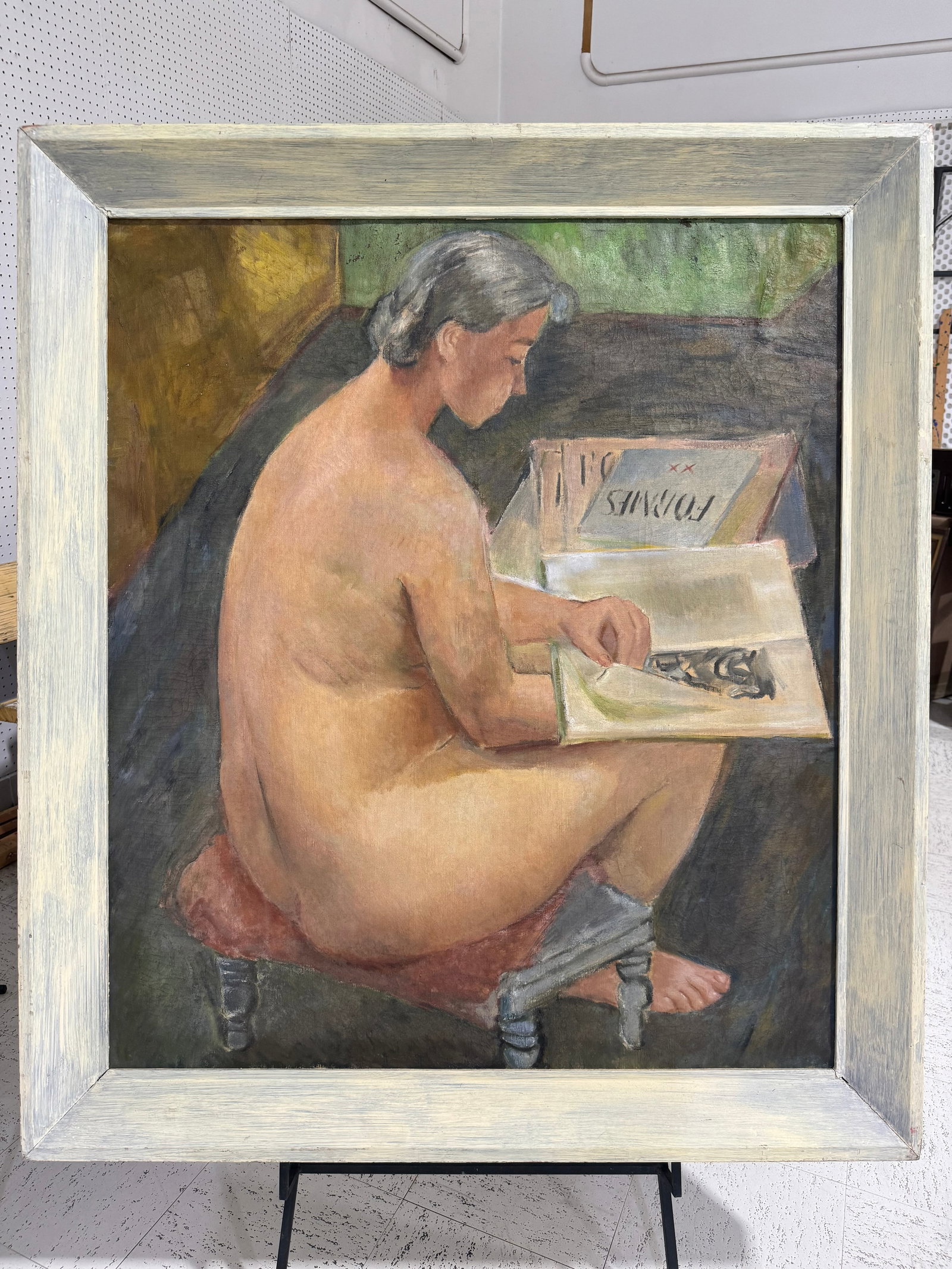 Fine American Art Deco painting by Dorothy Van loan (1 of 3)