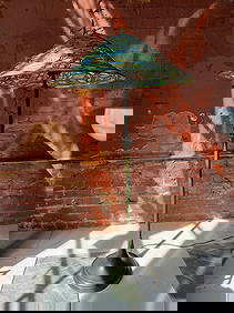 Beautiful Arts and Crafts period stained glass floor lamp Tiffany studios era (1 of 7)