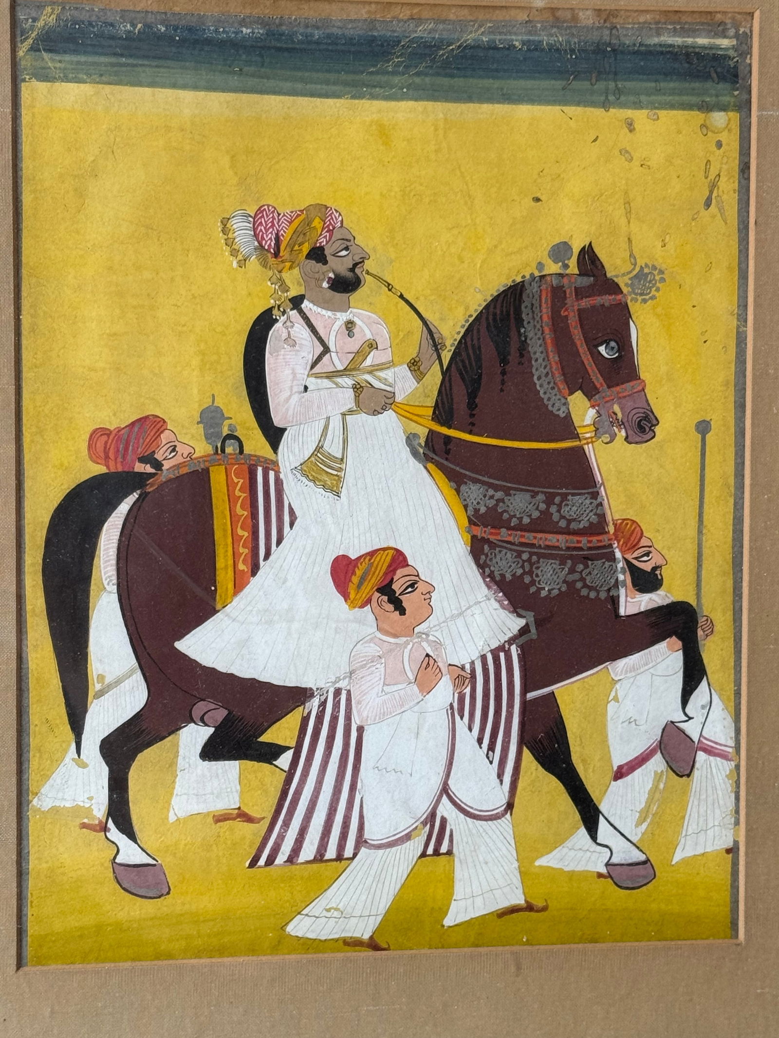 Fine Indian Mughal painting 18th century (1 of 2)