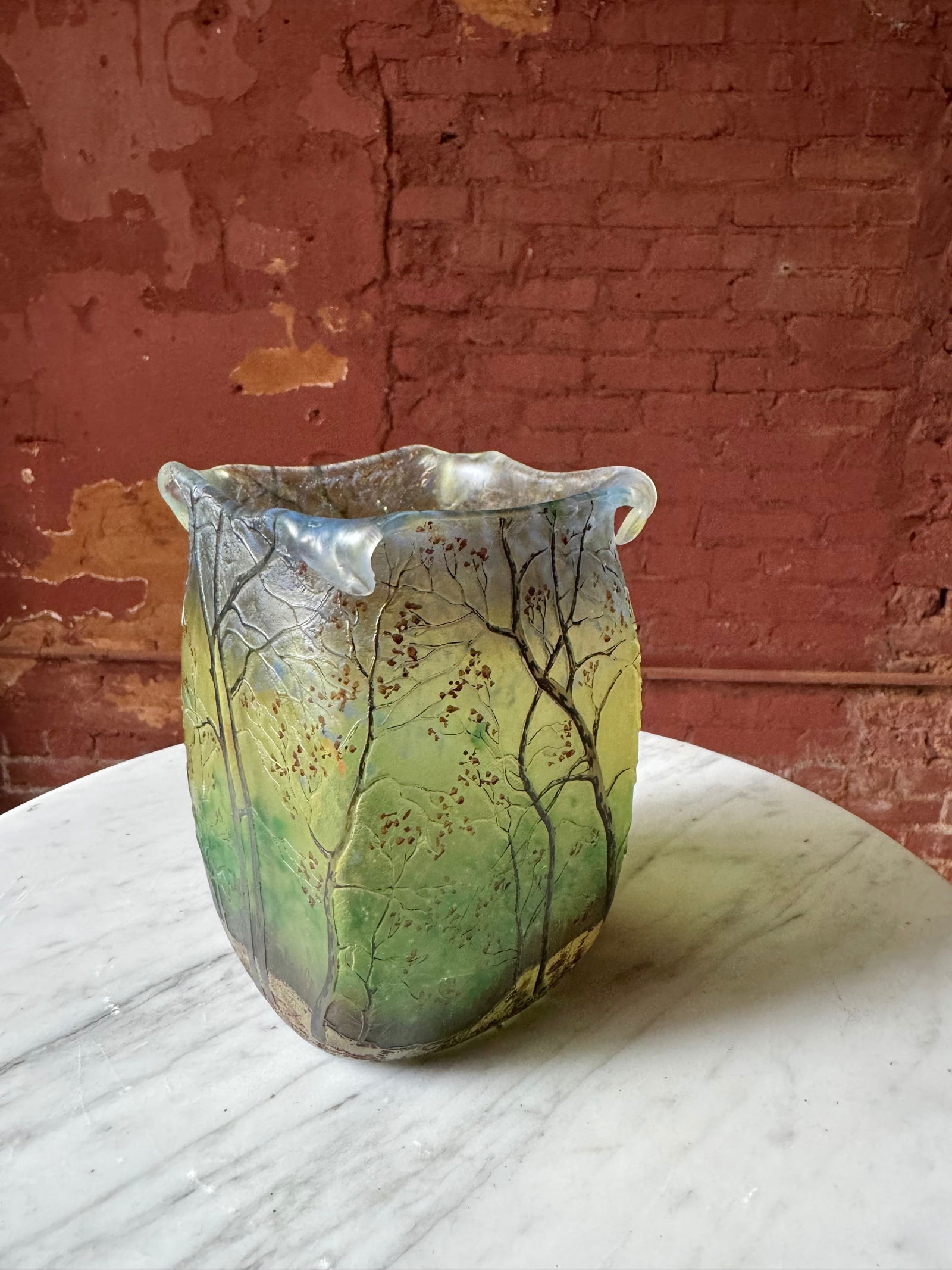 French Art Nouveau Legras Art Glass Vase (1 of 5)