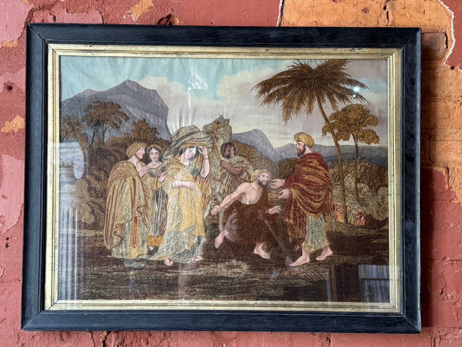 Early Federal Period American? Silk work sampler old master (1 of 5)