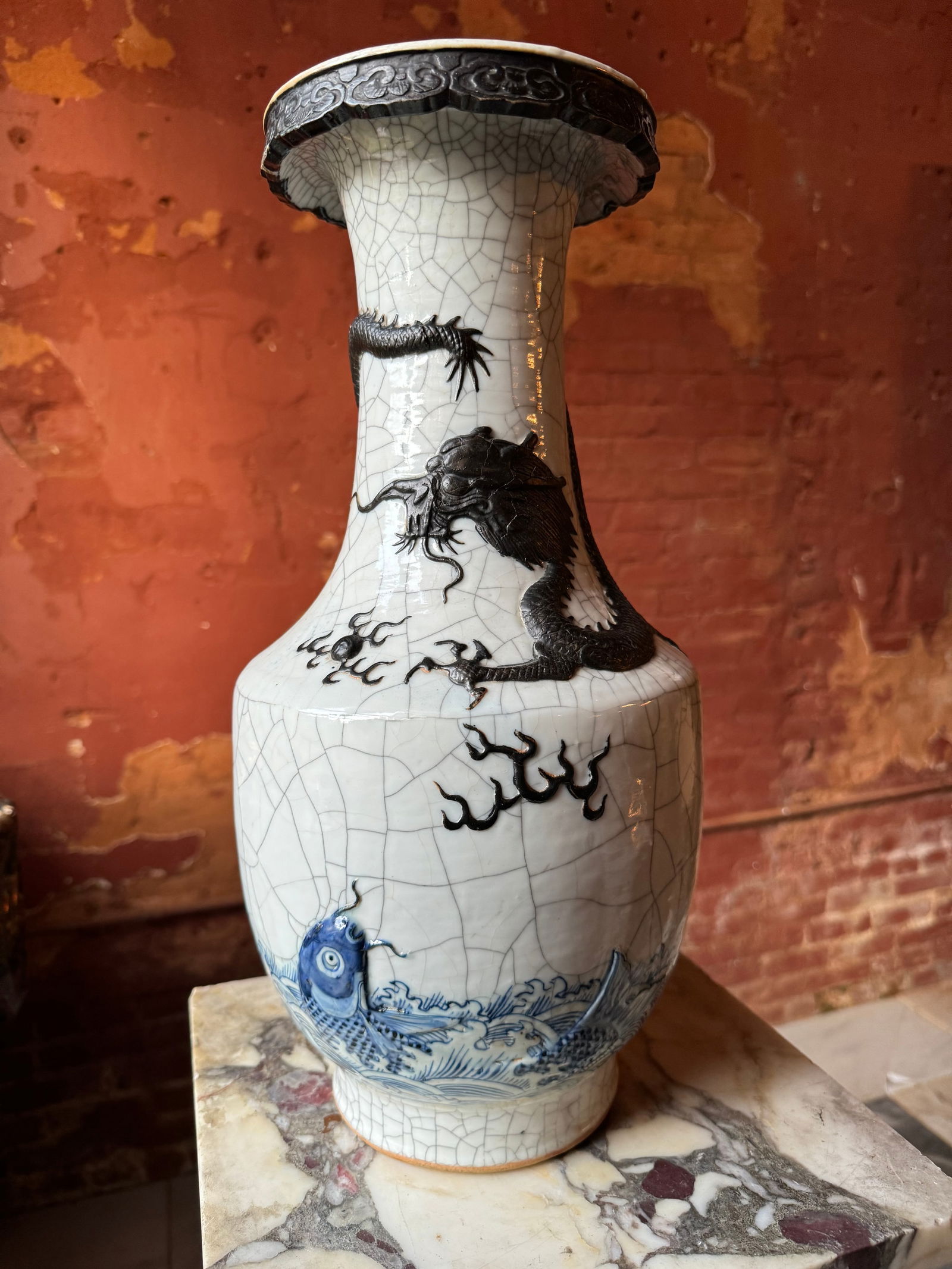 Fine Large Qing dynasty Chinese porcelain Vase (1 of 6)