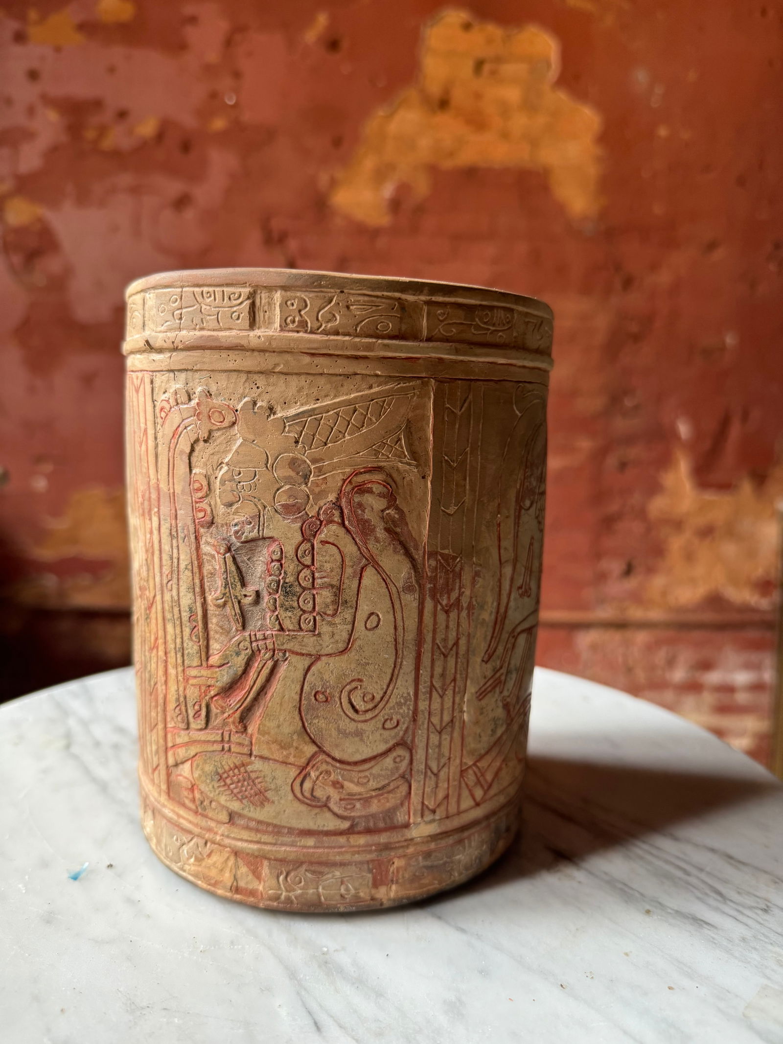 Rare Mayan cylinder vase, 600-900 AD.197 (1 of 7)