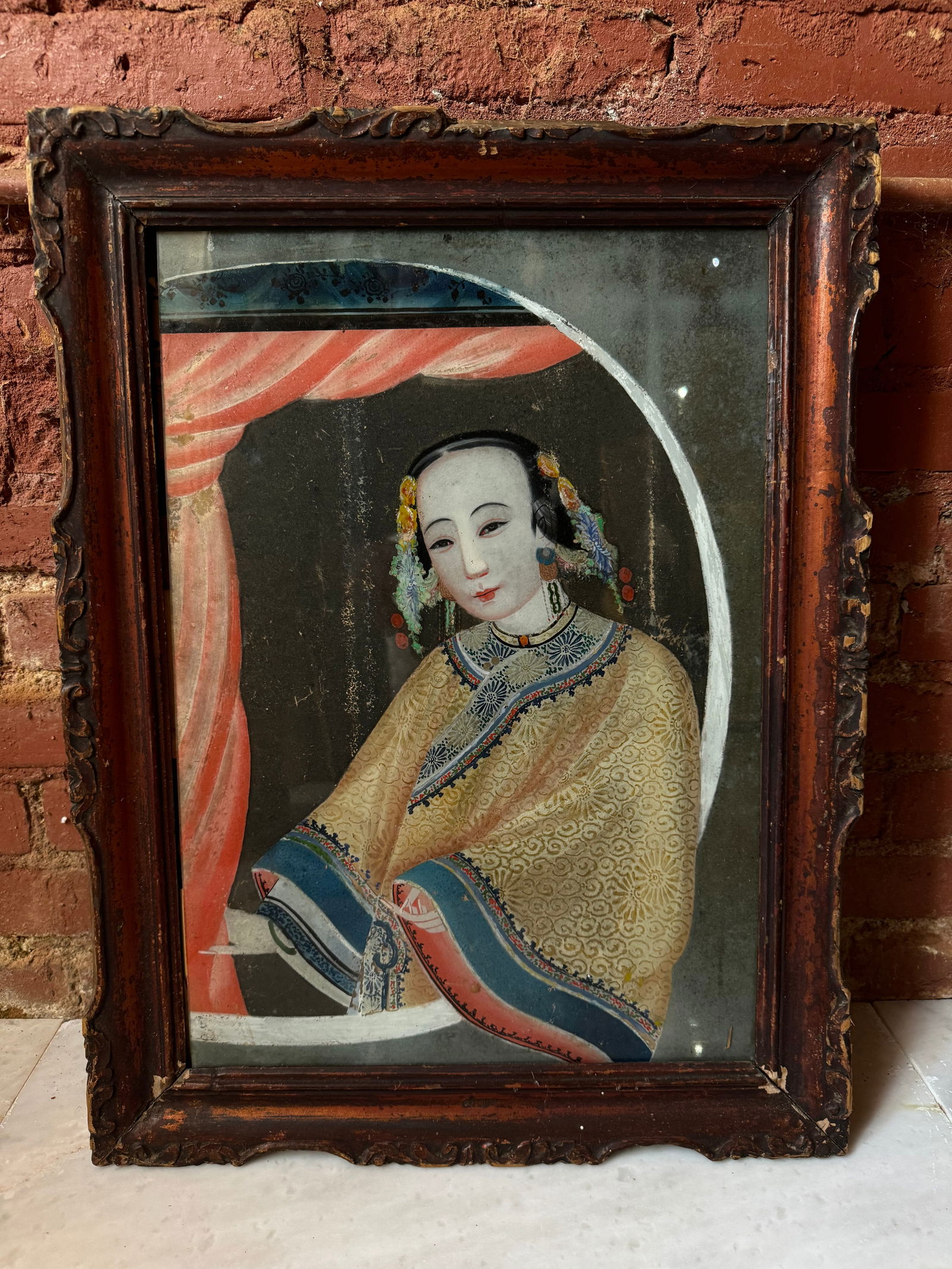 Qing dynasty Chinese export painting (1 of 4)