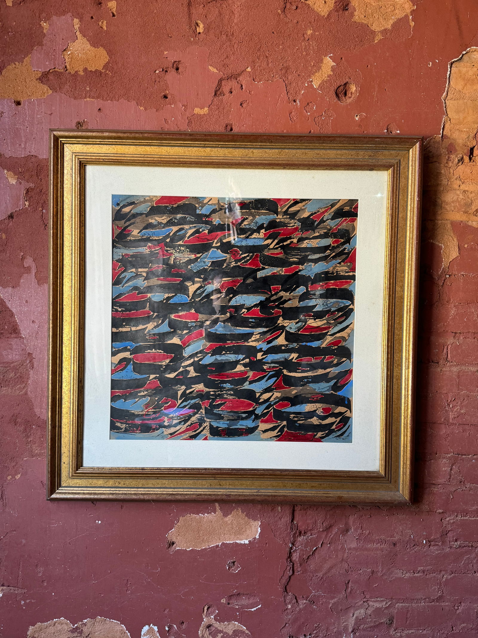 Indian Persian mid-century modern painting (1 of 5)