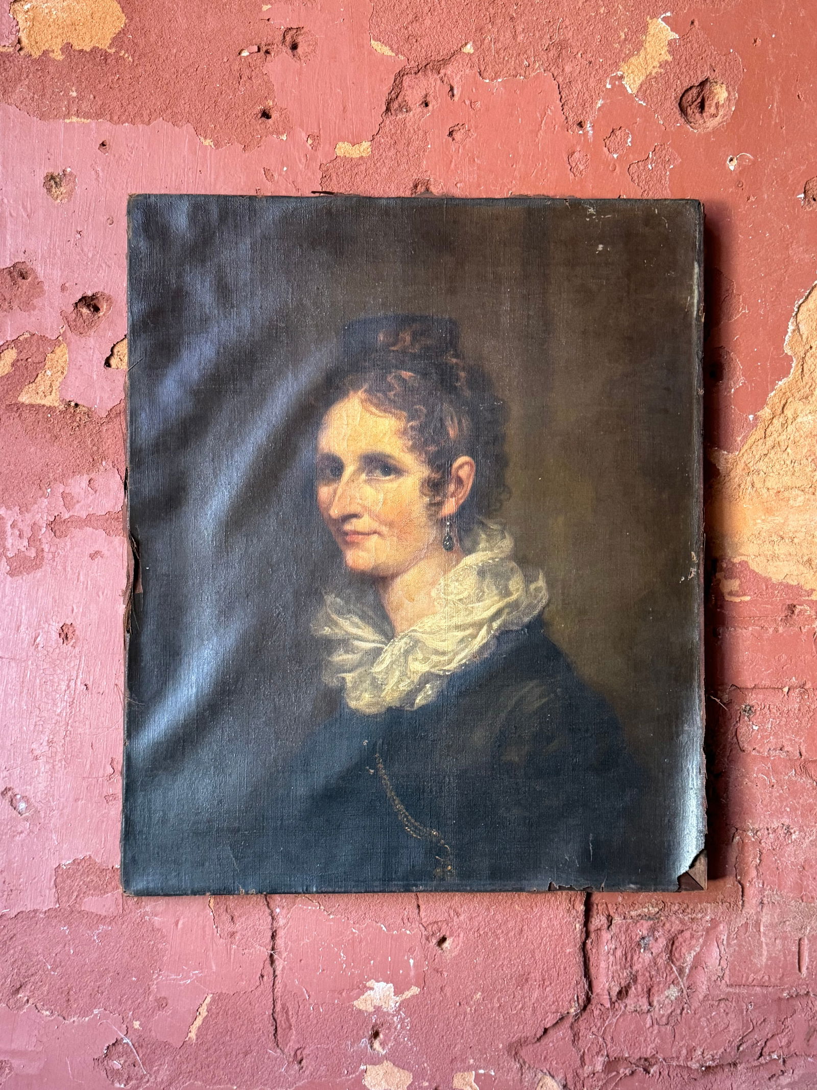 Important John Trumbull American painting exhibited in 1895! (1 of 8)