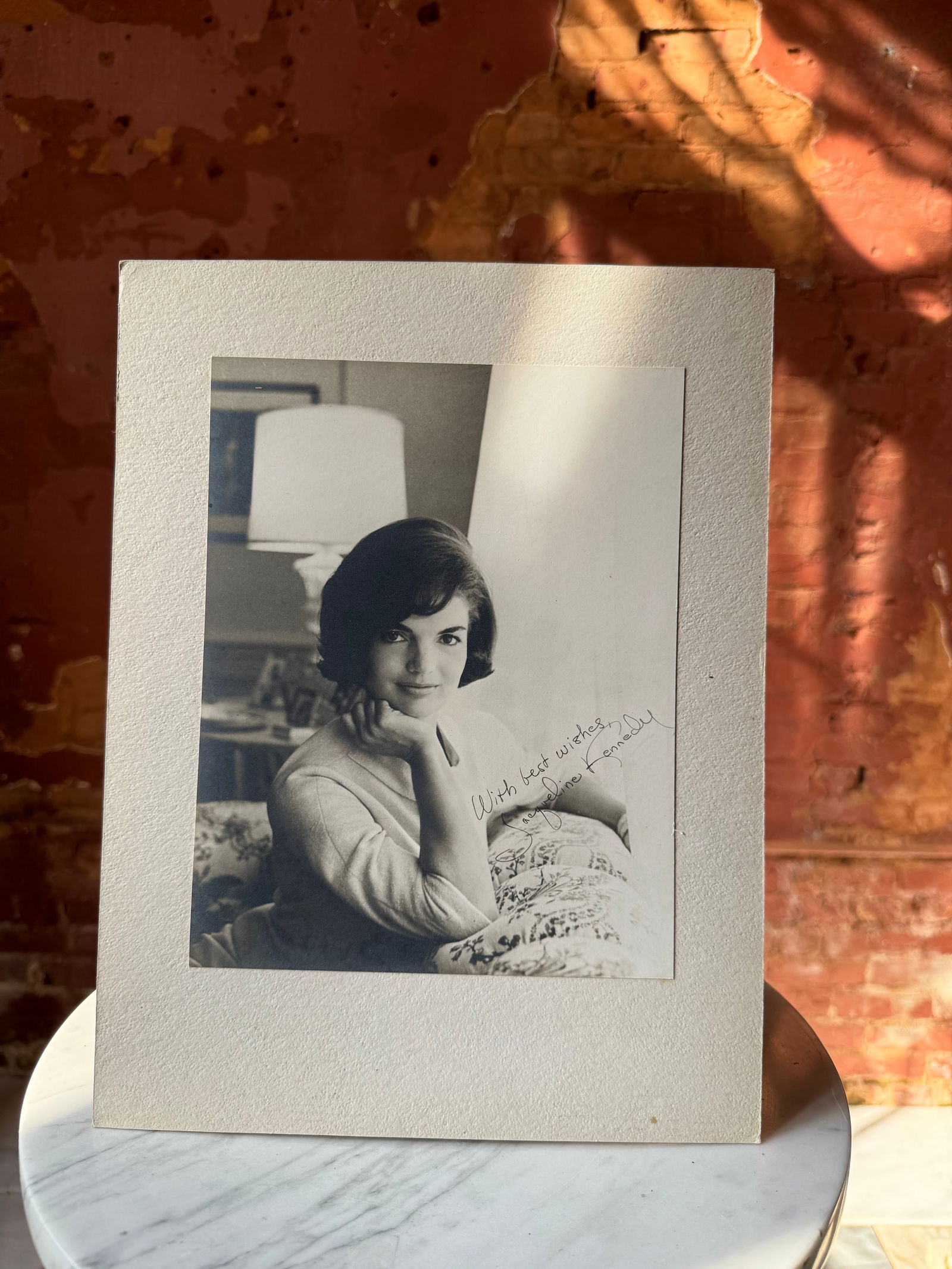 Mid century modern signed Jackie Kennedy photograph original (1 of 1)