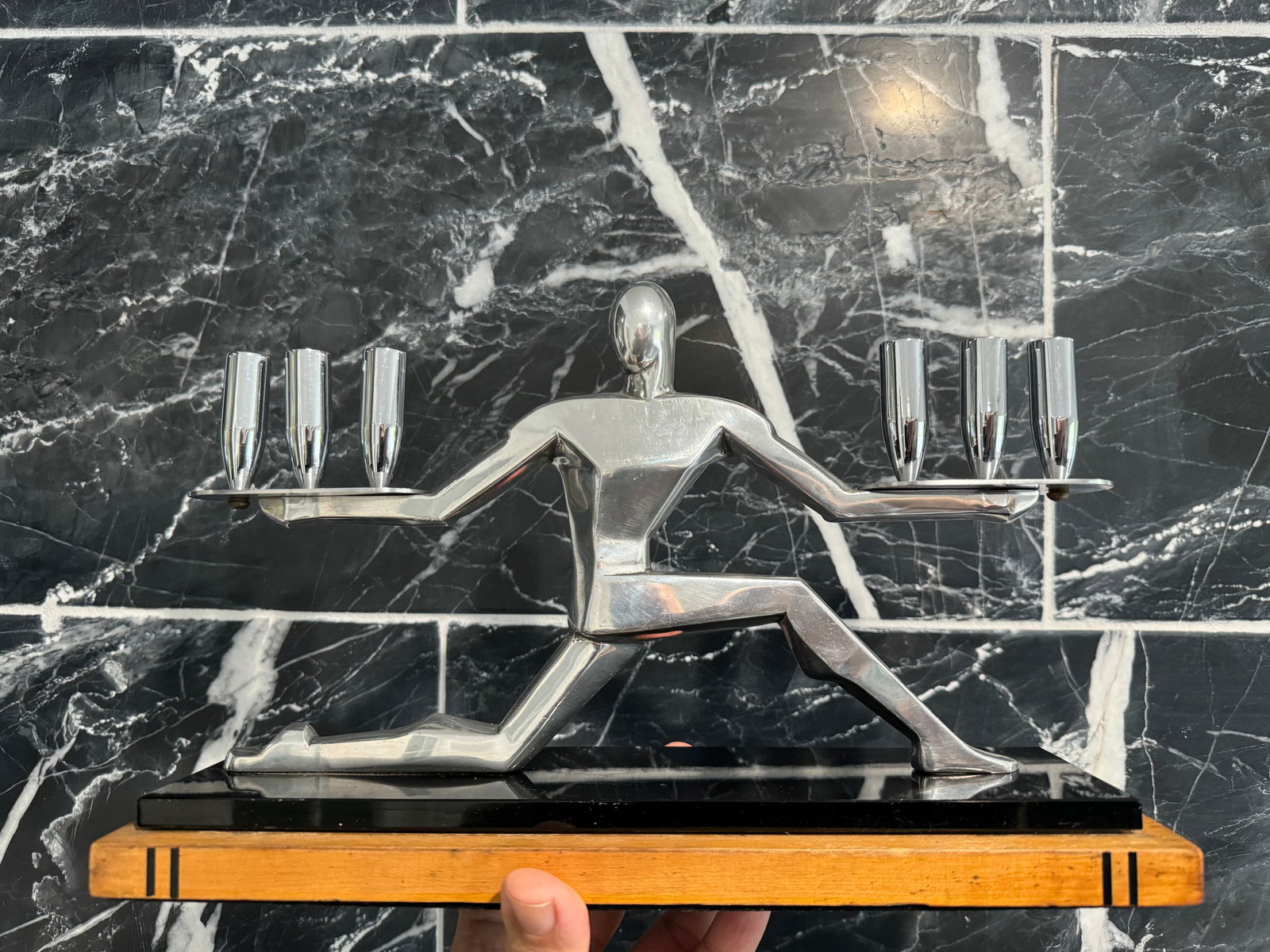 Art Deco Hagenauer candelabra 1920’s (1 of 4)