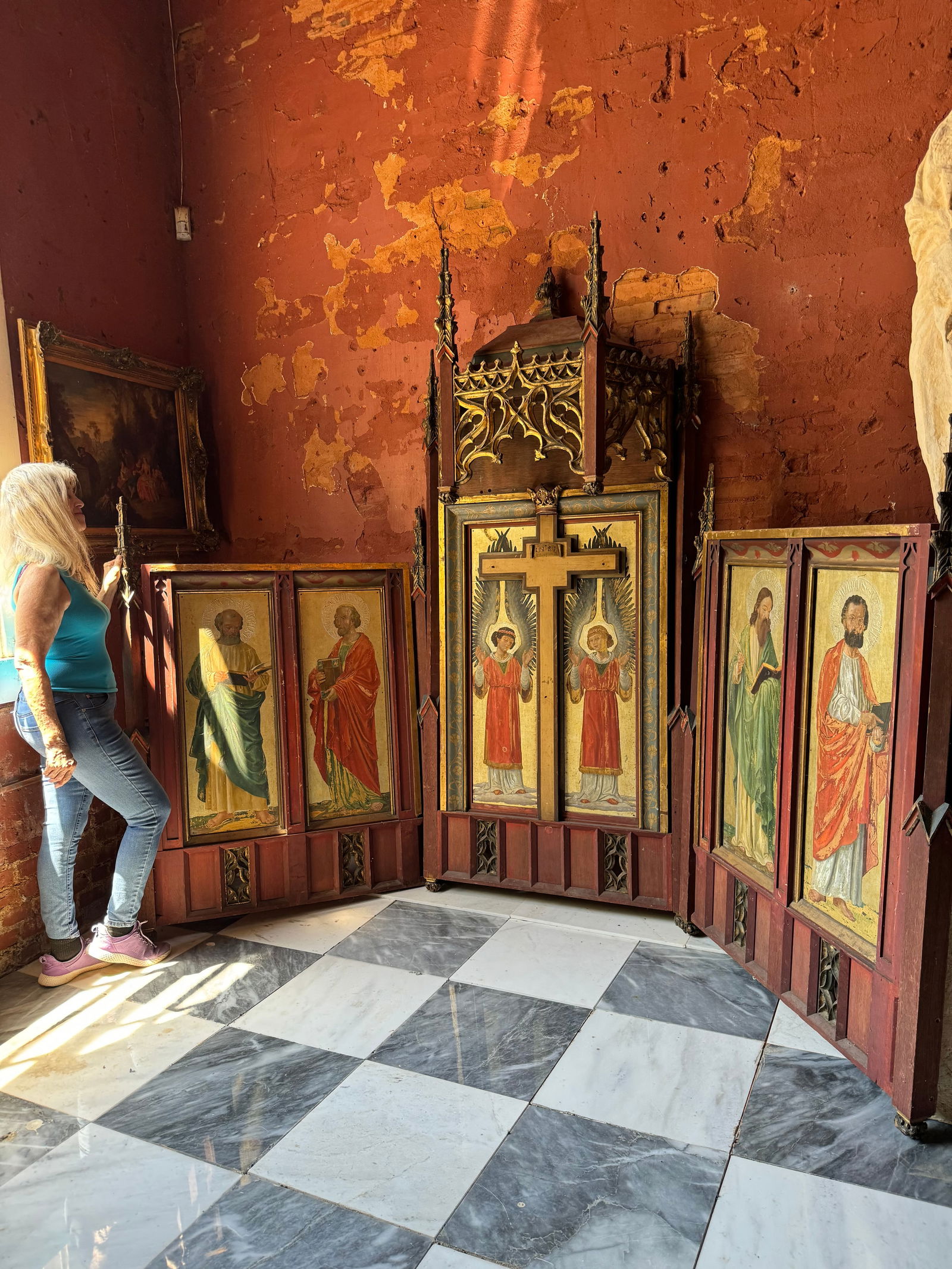 Monumental Old Master Altarpiece Painting on panel18th century (1 of 6)