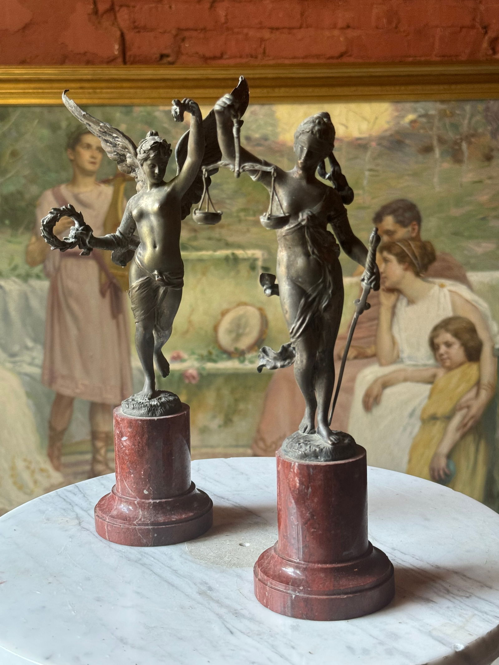 Pair of Antique Bronze Sculptures French (1 of 4)