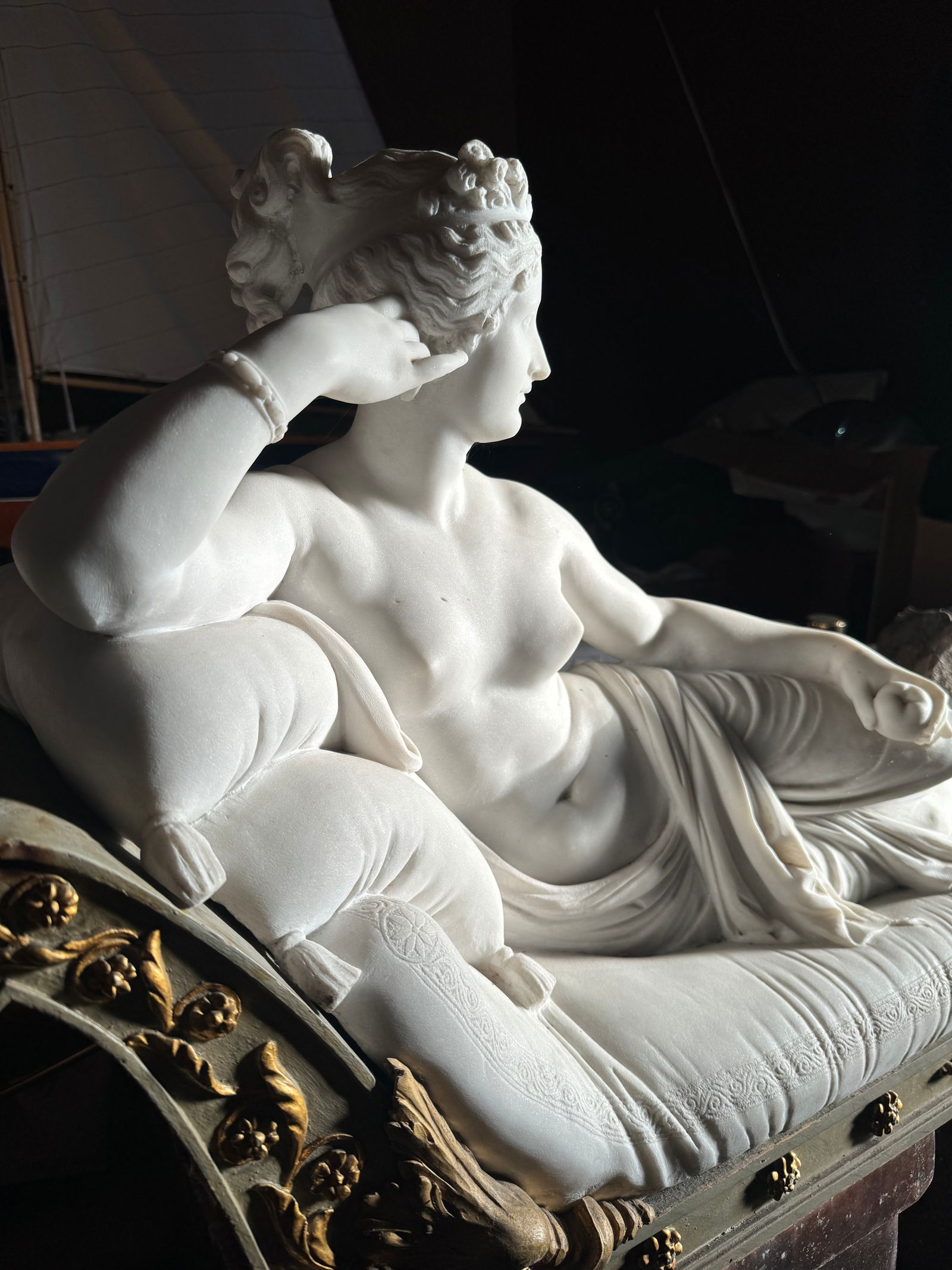 Fine French Neoclassical Marble sculpture Antonio Canova Venus Victrix (1 of 9)