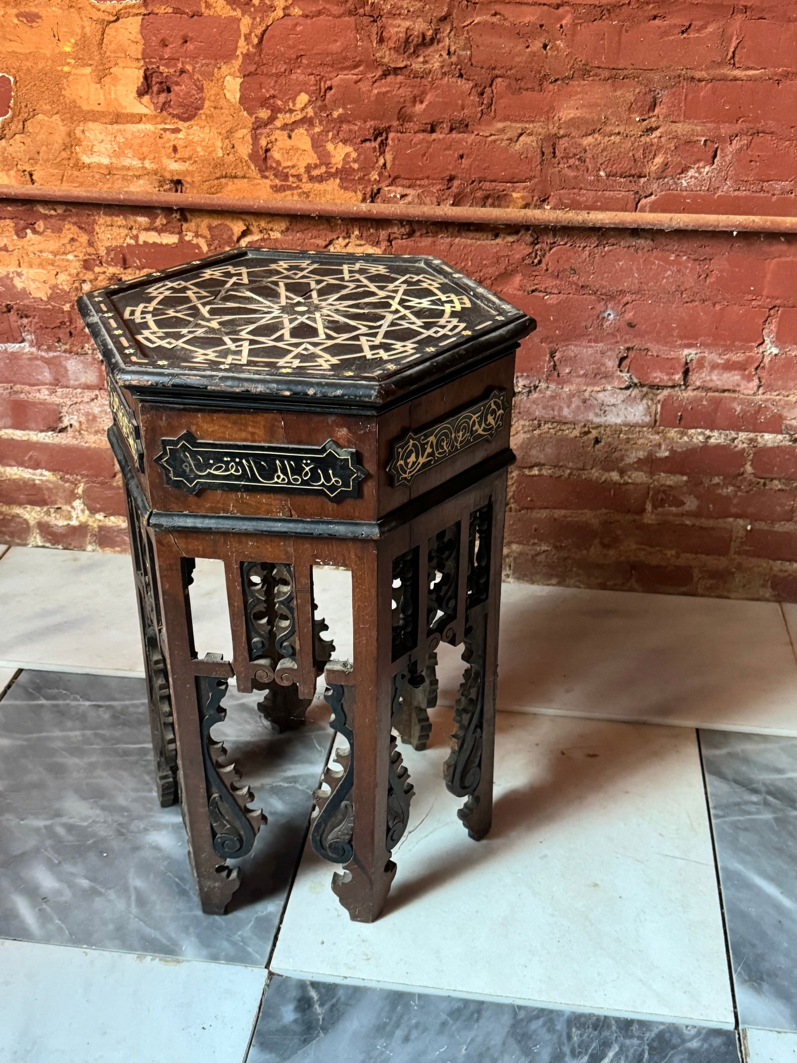 Carlo Bugatti inlaid Table (1 of 5)