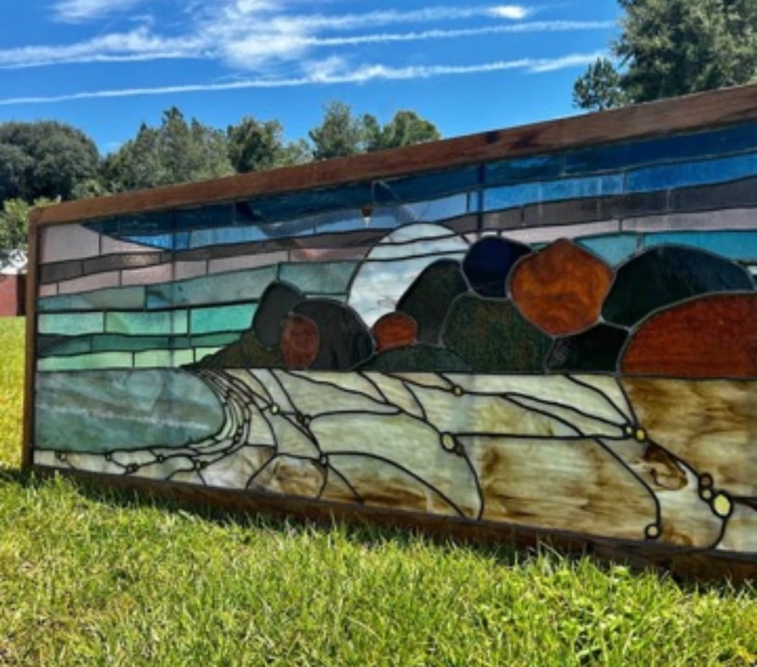 Art Nouveau Stained Glass Window (1 of 1)