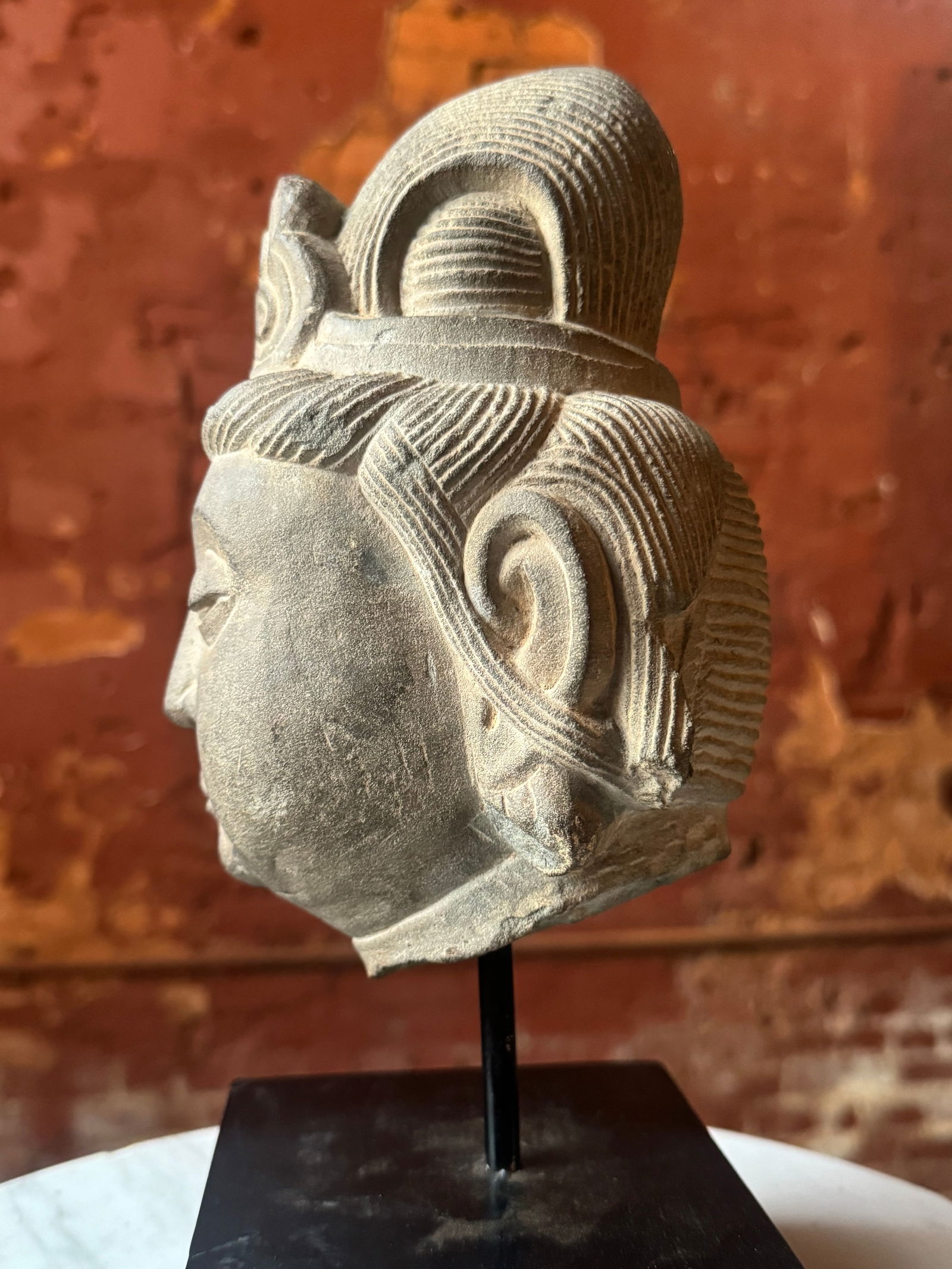Important Ming Dynasty Stone Head - 3