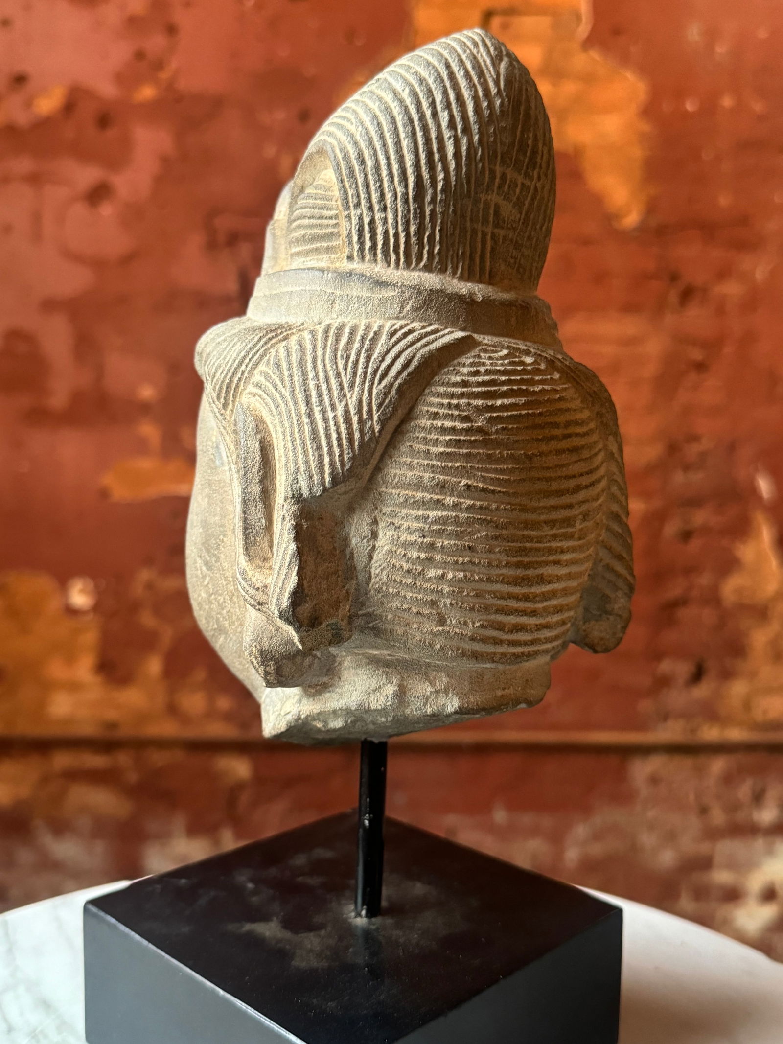 Important Ming Dynasty Stone Head - 5