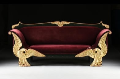 Rare Russian Empire Gilt Wood Sofa (1 of 8)