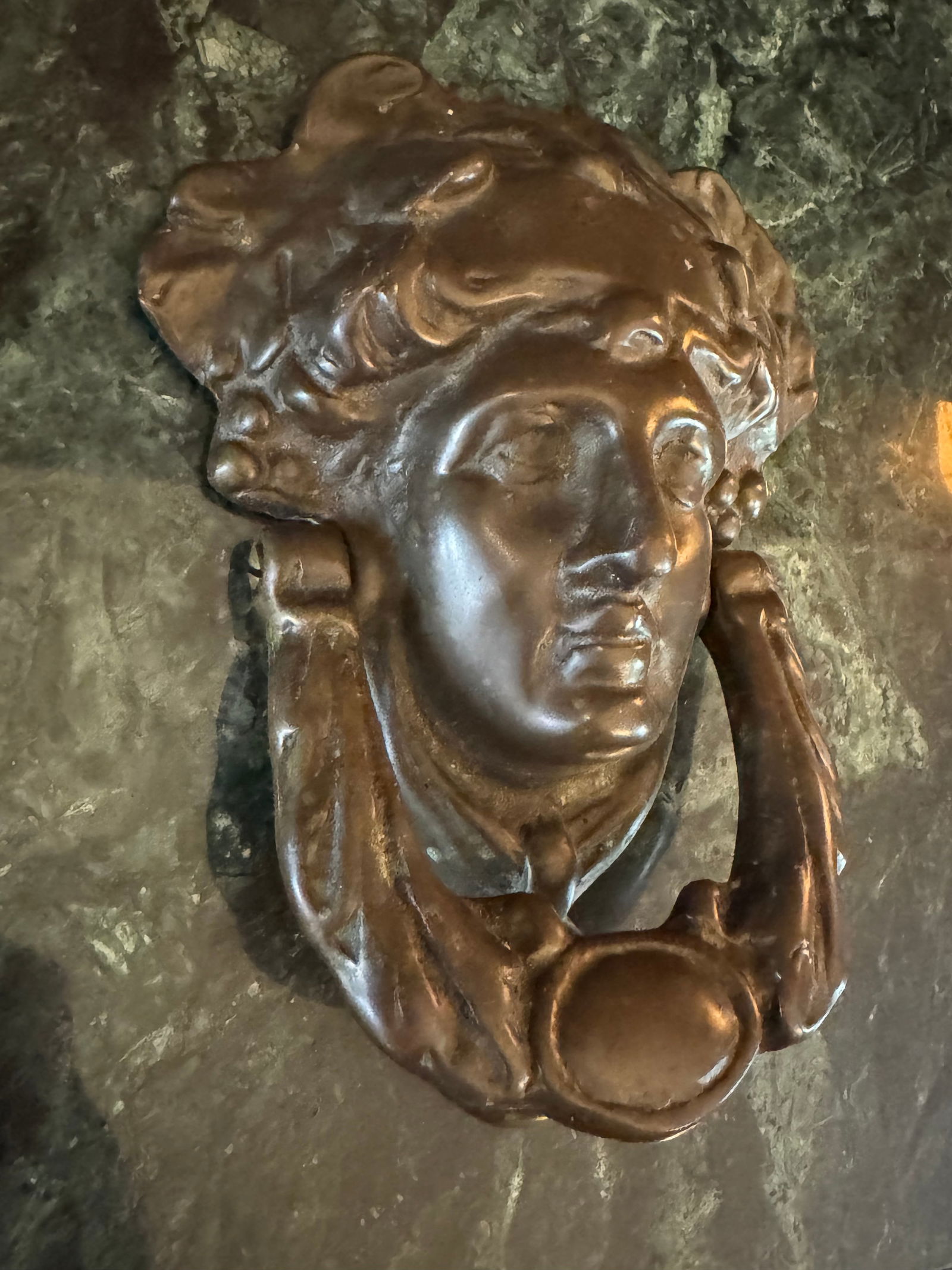 Antique victorian bronze door knocker (1 of 2)