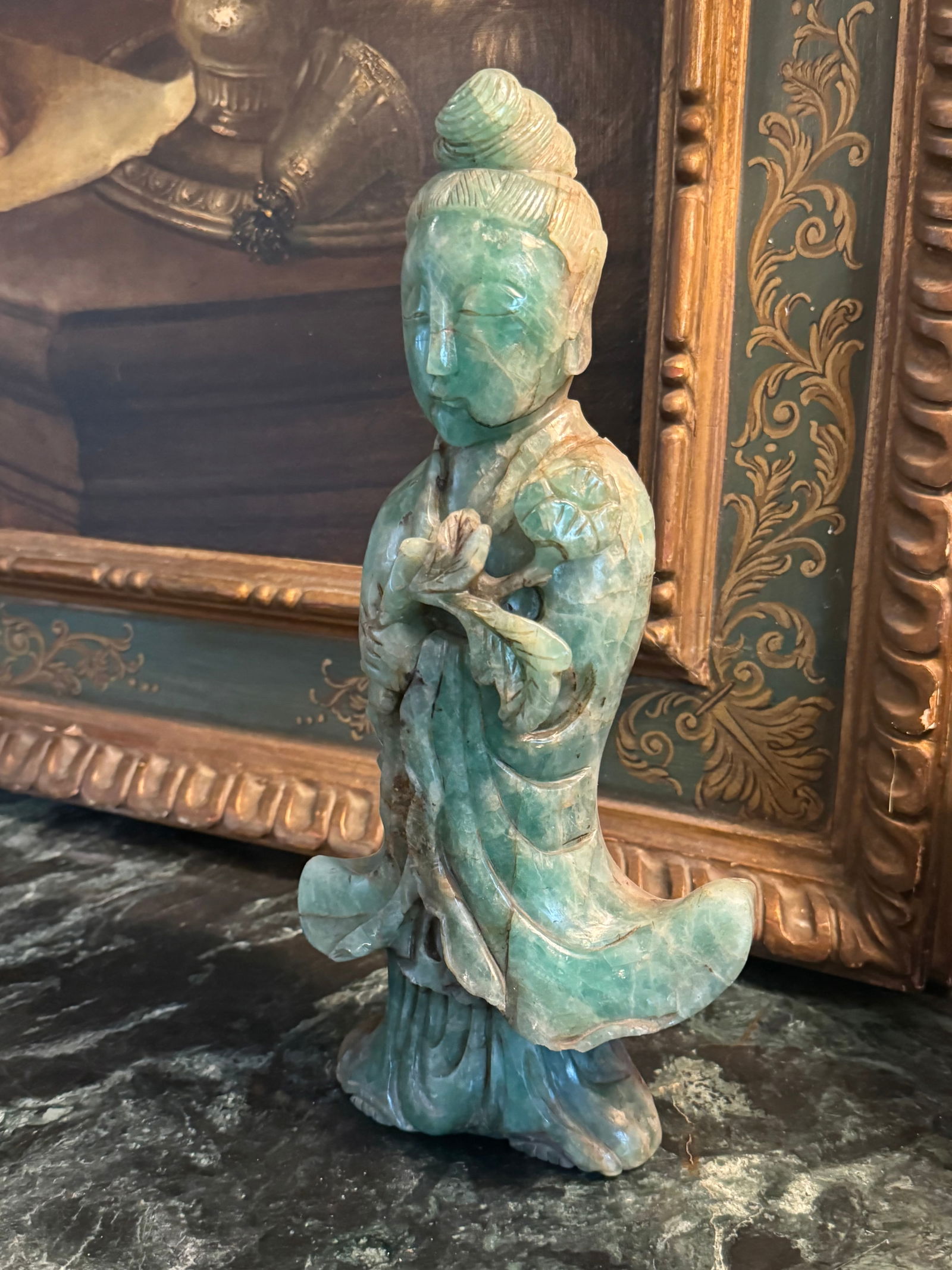 Large Qing Dynasty Jade Figure (1 of 4)