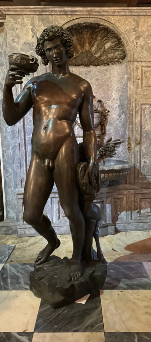 Important Monumental Grand Tour Neoclassical Bronze Male Nude: Important grand tour male nude Bronze of monumental scale.Likely made in Naples.Exquisitely cast. An extraordinary example of neo-classical grand tour sculpture. From an important Dallas Estate. Stand
