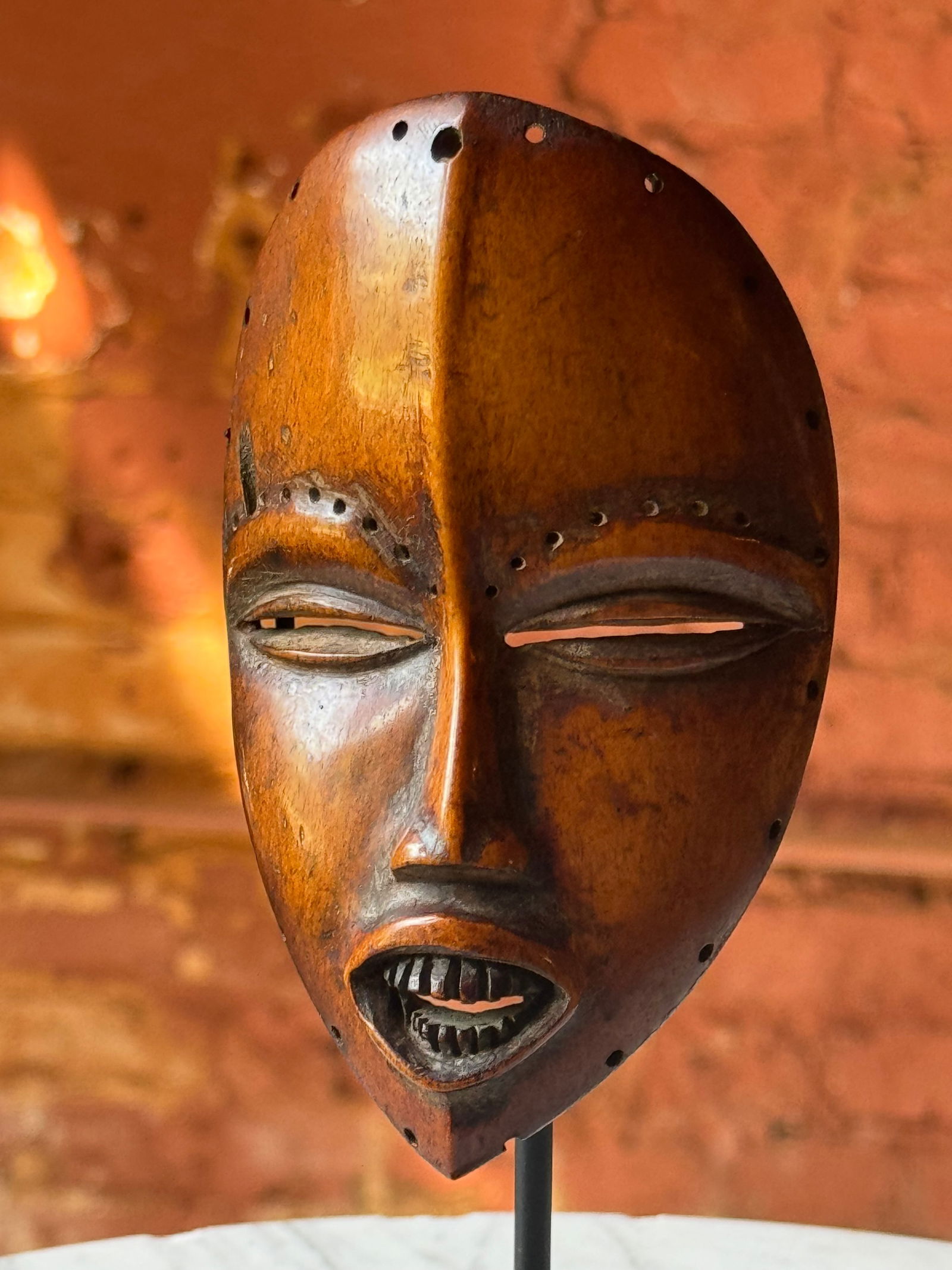 Important Lega African carved Mask: Superb 19th century or earlier Lega African carved Mask. Exquisitely carved in a wonderful state of preservation. An extraordinary example. From a fine old collection. Acquired in the 1930s or 40s by