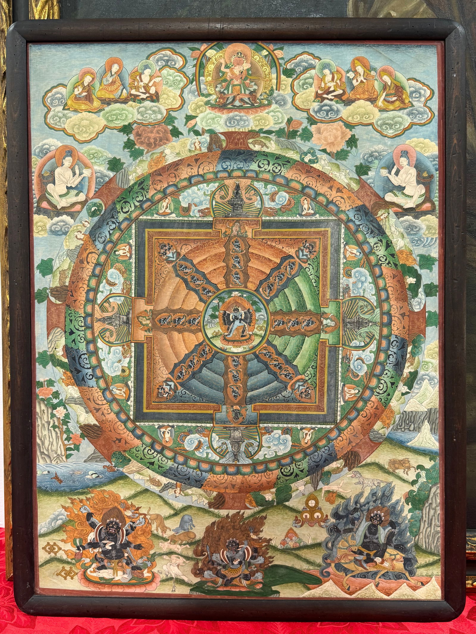 Qing Dynasty Tibetan Thangka painting (1 of 6)