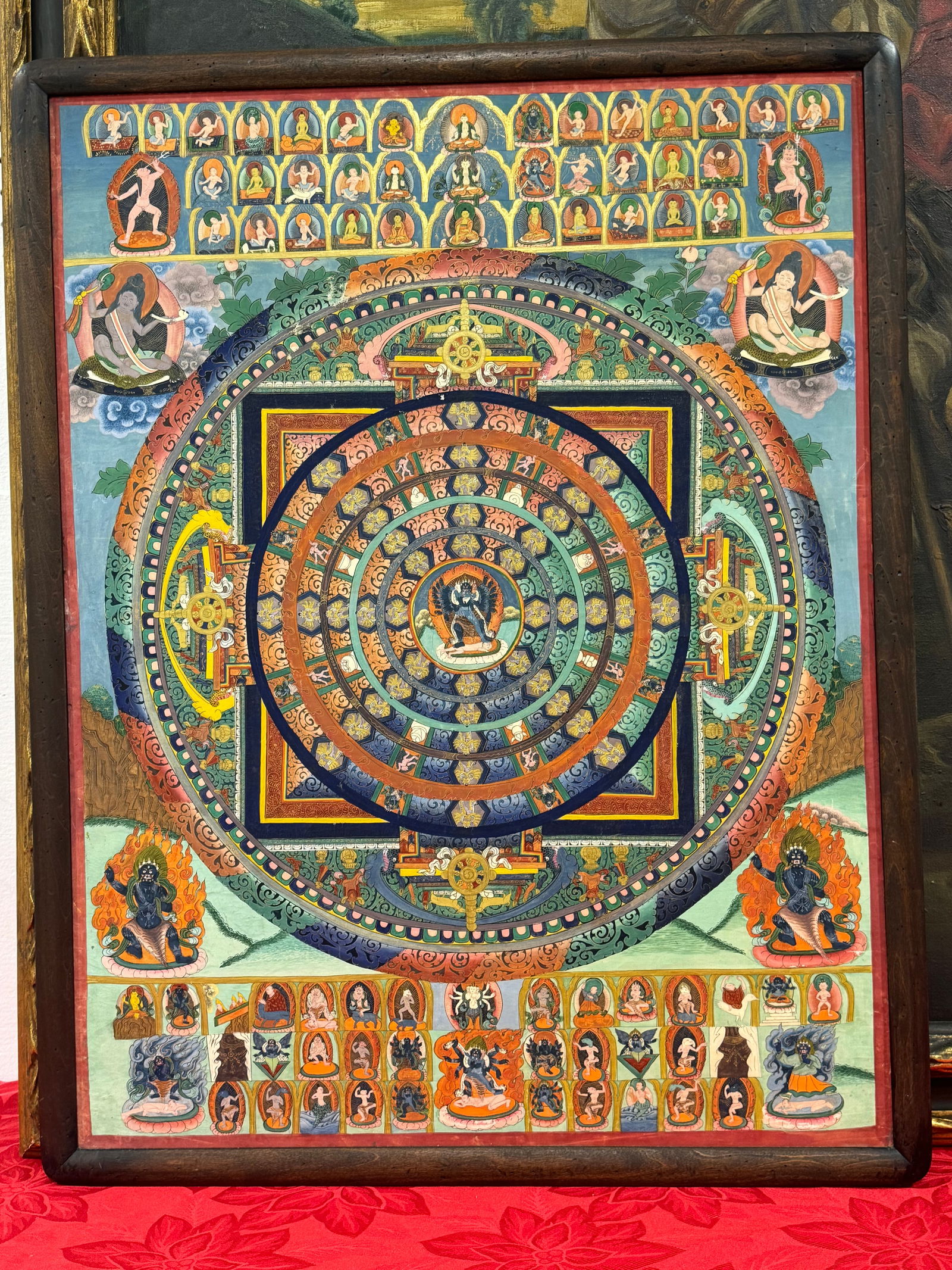 Qing dynasty Tibetan Thangka painting (1 of 5)