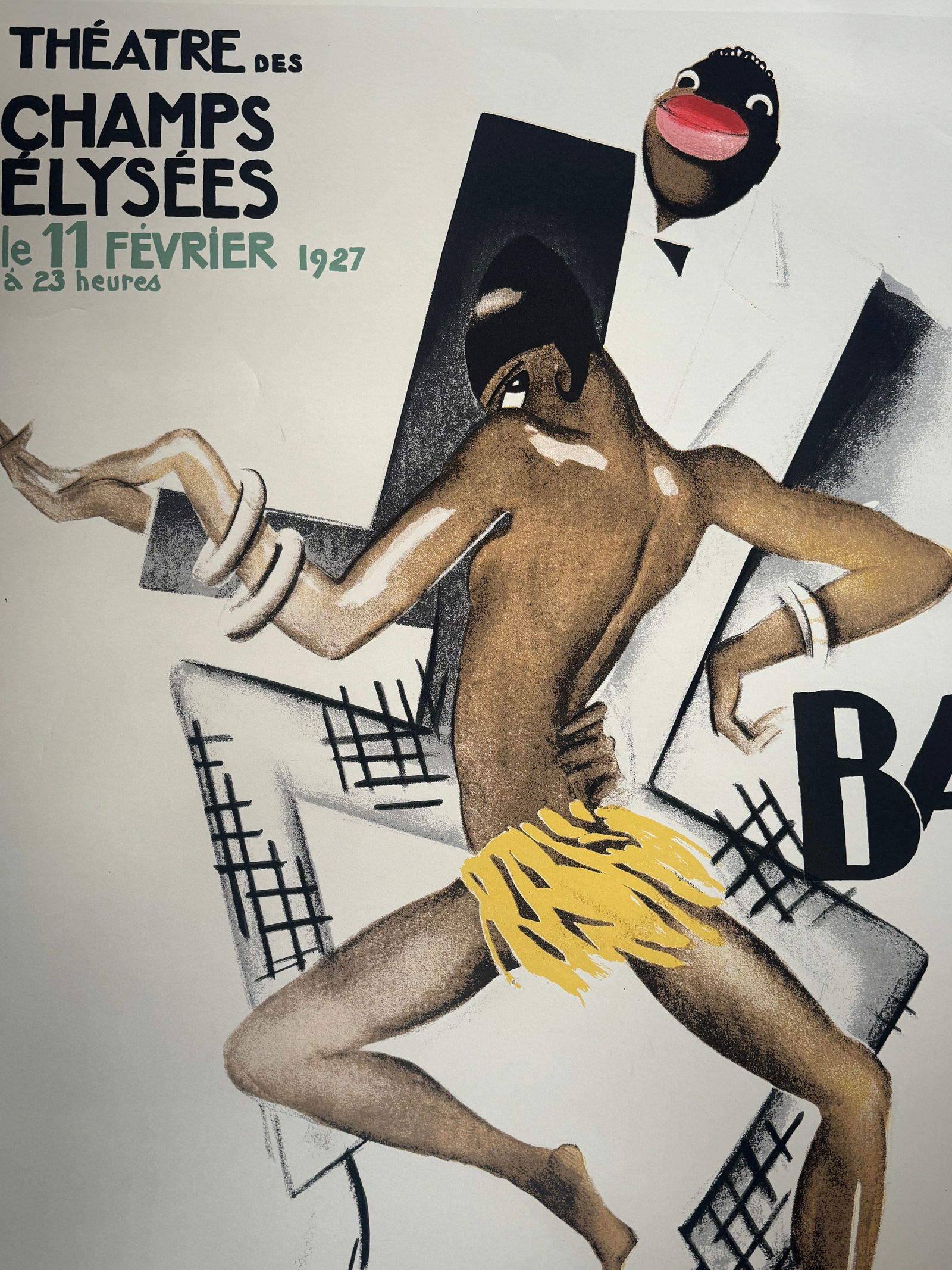 French Art Deco Paul Colin Bal Negre Josephine Baker poster: Art Deco Paul Colin, Bal Negre depicting Josephine Baker poster. Lithograph. As found. Not framed. From a prominent New York City collection. This poster is either by Paul Colin or after. We are not s