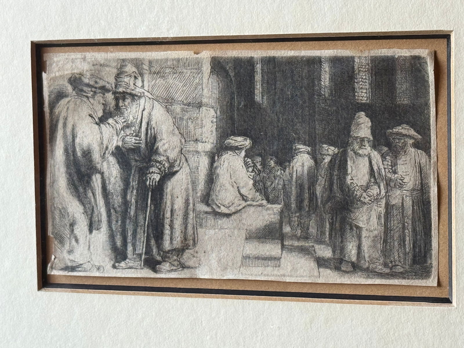 Rare Rembrandt Etching Early (1 of 4)