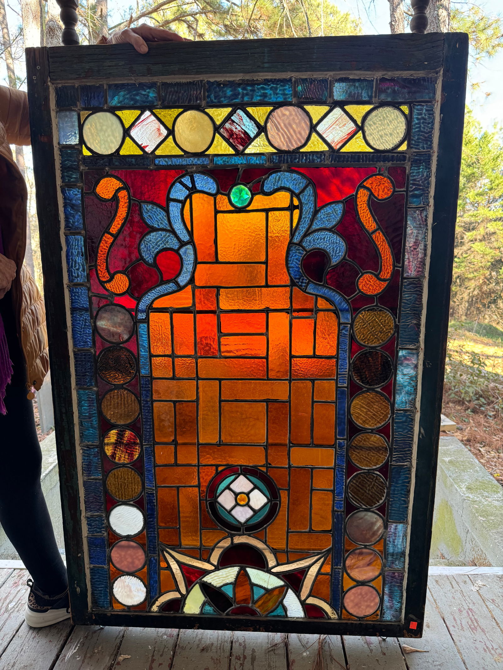 American Victorian Stained Glass Window School of John Lafarge (1 of 8)