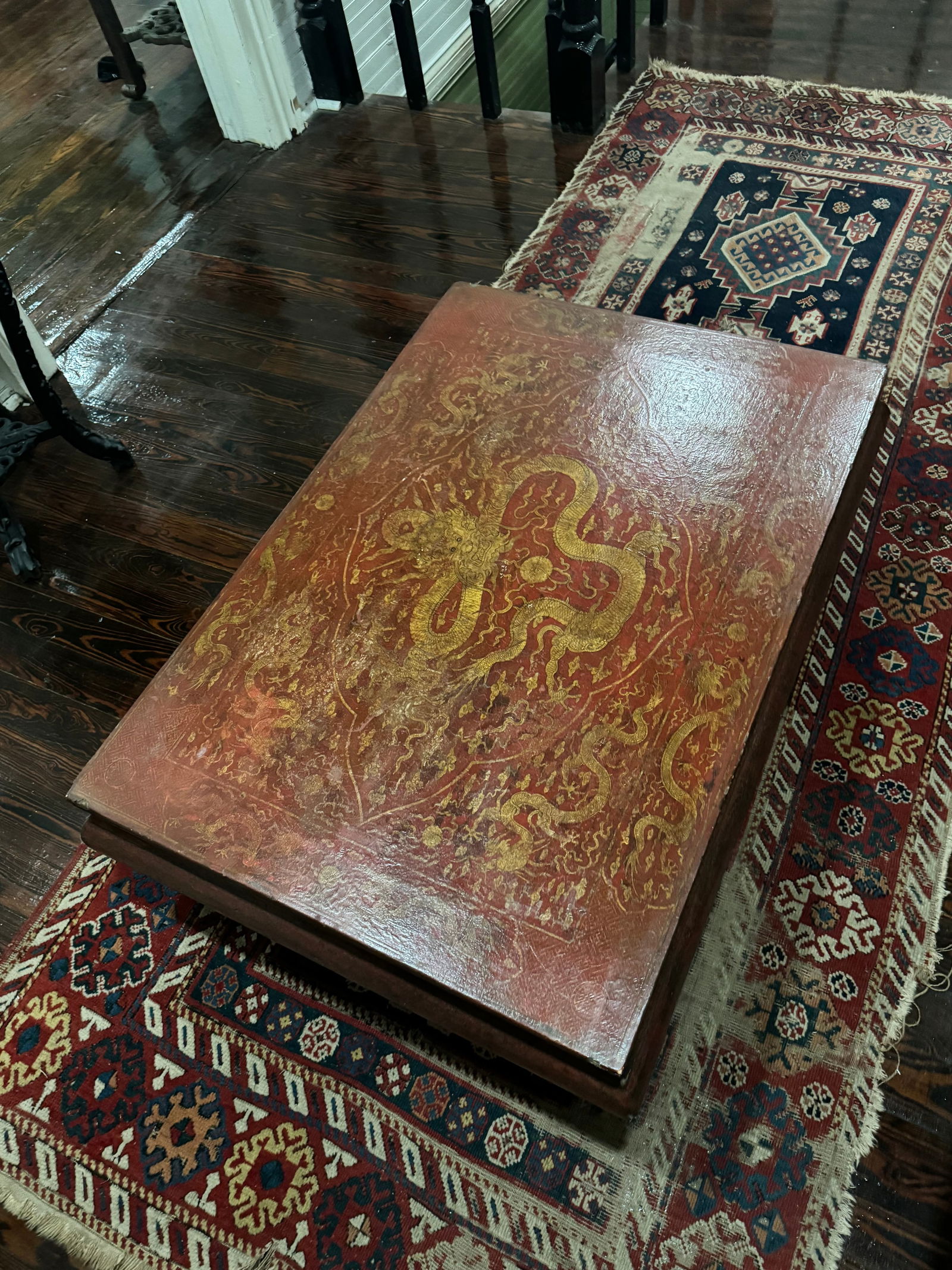 Fine Qianlong Lacquer Imperial Table (1 of 3)