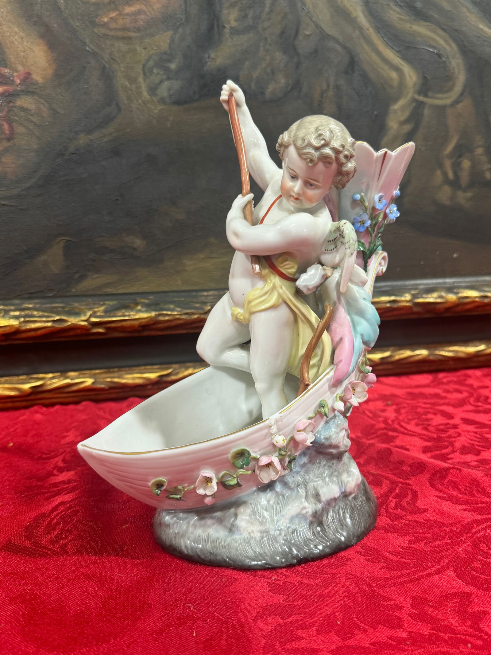 Antique Meissen Style German Porcelain Figure (1 of 2)