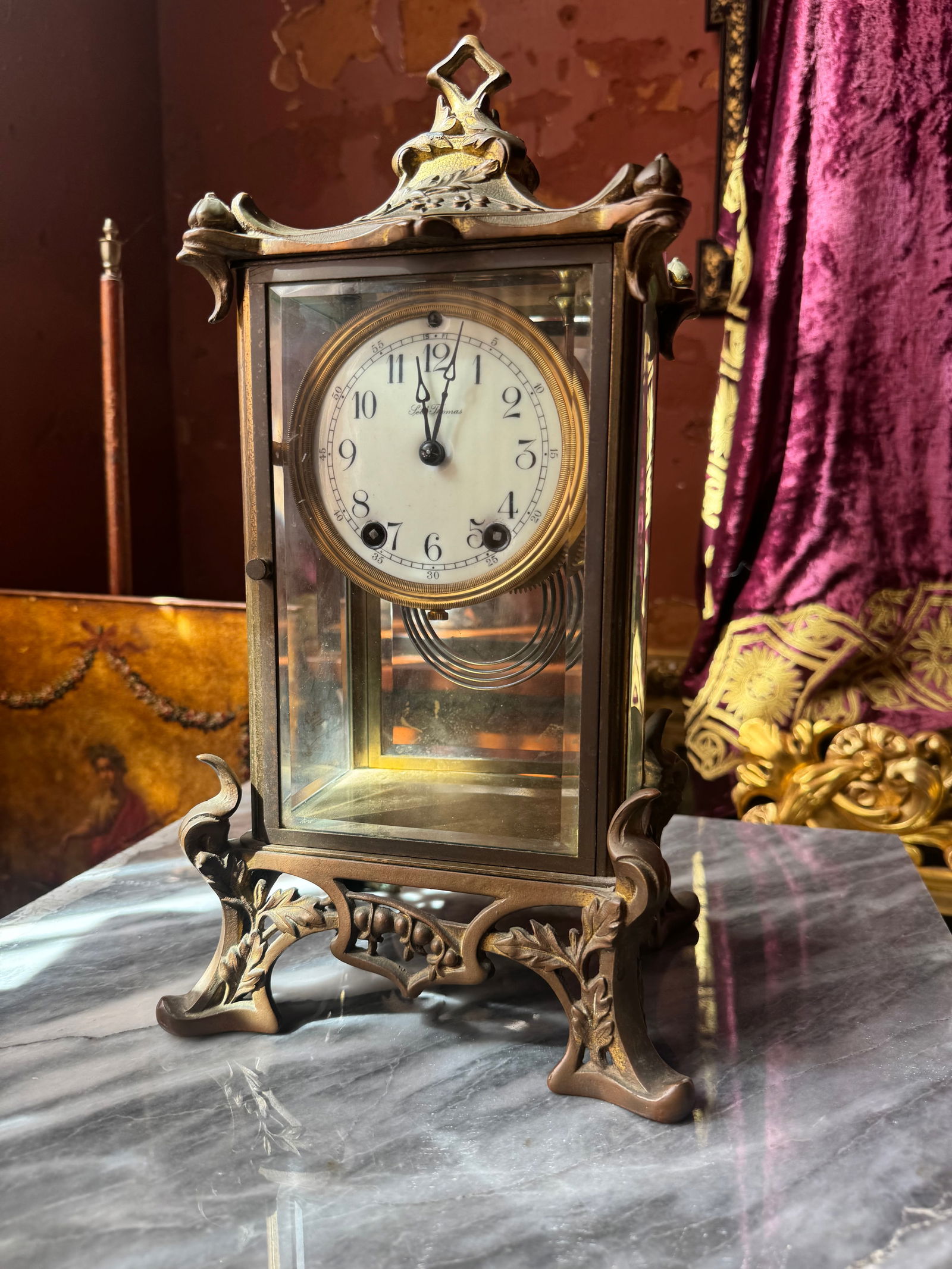 Art nouveau French Clock (1 of 1)